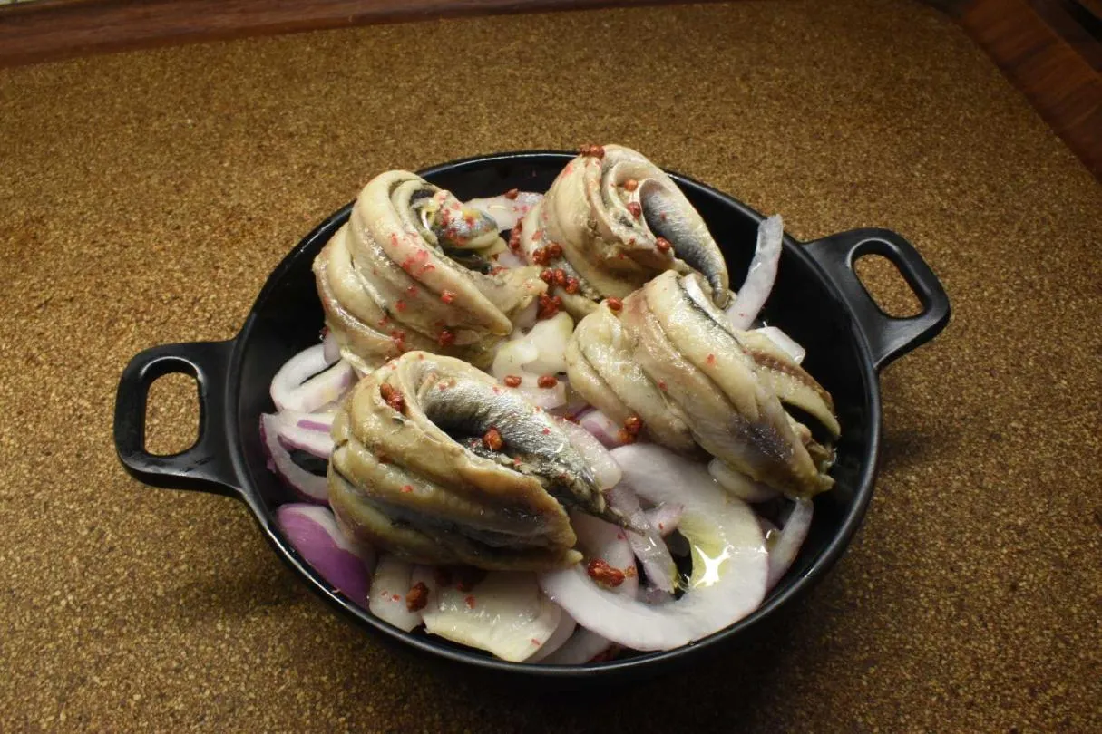 Marinated anchovies